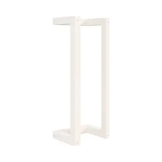 VidaXL Handdoekenrek 23x18x60 Cm Massief Grenenhout Wit