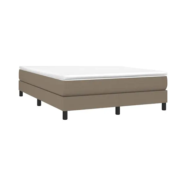 VidaXL Boxspringbettgestell Taupe 140x190 Cm Stoff thumbnail