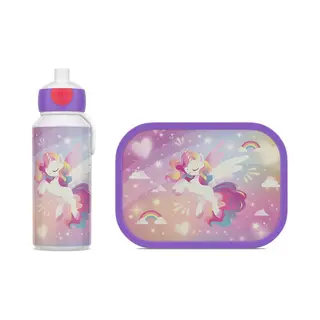 Mepal - Pausenset Campus - Set Für Kinder Mit Pop-up Trinkflasche & Lunch Box - Lunch-Set Für Die Schule Oder Unterwegs - Spülmaschinenfest - 400 +