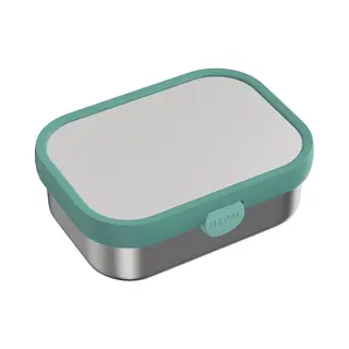 Mepal - Brotdose Edelstahl Campus - Bento Box Kinder - Brotdose Edelstahl Kinder Mit Fächern & Gabel - Meal Prep Box Mit Clip-Verschluss - Bpa-frei &