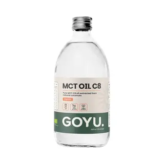 Cupplement Mct C8 Olie Biologisch 500 Ml - Palmolievrij – Keto – Kokosolie – Bulletproof - 41 Dagen Voorraad Per Zakje