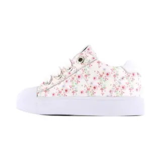 Sneakers | Meisjes | White Flower | Leer | Shoesme | Maat 23