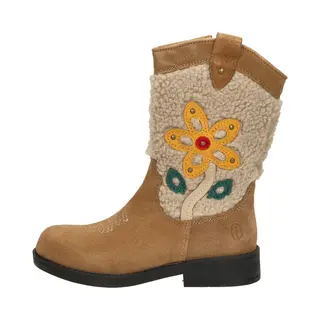 Shoesme Brauner Westernstiefel Mit Teddybär-Stoff