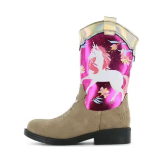 Shoesme Metallic-Rosa Westernstiefel