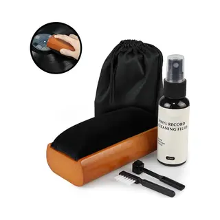 InnovaLand Platenborstel Premium Set - Antistatisch - Platenreiniger - Lp Borstel - Vinyl Borstel - Vinyl Reiniger - Lp Schoonmaakset - Lp Reinigingsset - Lp