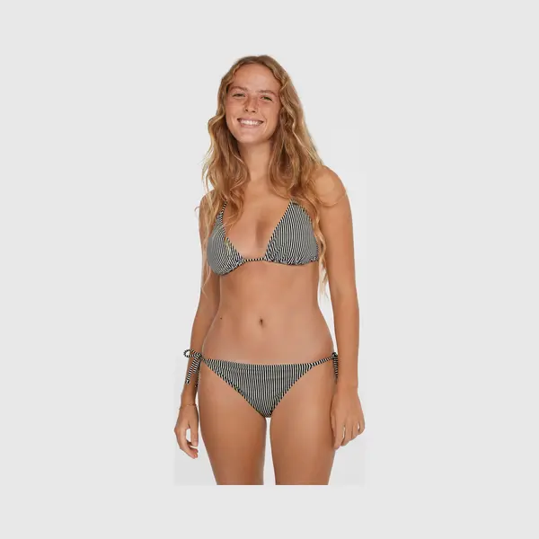 O'Neill Dames Bikini Set Capri Bondey Zwart/Wit Gestreept - Maat 40 thumbnail