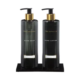 Ted Sparks - Handverzorging Geschenkset - Handzeep & Handlotion - Patchouli & Musk