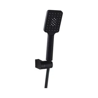 Luzzo® Square Doucheset - Douchekop, Slang En Wandhouder - Zwart