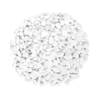 Concorde Decoratie Steentjes - Wit - 700 Gram - Kiezelstenen - Hobby Stenen - 2, 5 Cm - Decoratiesteentjes