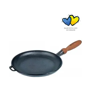Maysternya Gietijzeren Pannenkoekenpan 22 Cm – Crêpe Pan & Pancake Pan – Inductie Geschikt – Pfas-vrij Gietijzer – Flensjespan – Cadeau