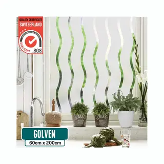 Homewell Raamfolie Hr++ - Isolerend&Zonwerend - Anti Inkijk - Golven 60x200