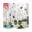 Klimop met bloem, Wit, Zwart