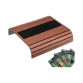 Kos Design Sofatablett Für Couch - Tablett Aus Bambus Für Armlehne, Sofa Butler Armrest Für Organisation, Couchbutler, Tray Table Fur Armlehnen,