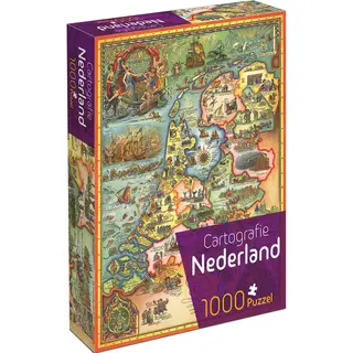 Cartografie Nederland (1000) - Tucker's Fun Factory Legpuzzel