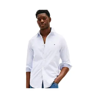 Tommy Hilfiger Overhemd 'Heritage' Lichtblauw / Wit
