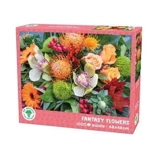Mr. Broccoli 1000 Teile Puzzle - Fantasy Flowers - Bunter Blumenstrauß - Erwachsenen - 68 X 48 Cm