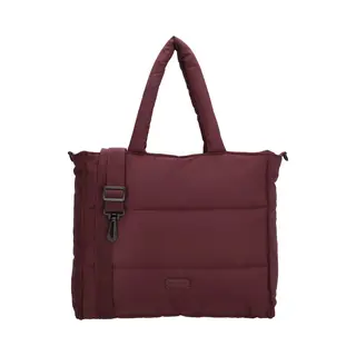 Beagles Calvia Shopper - Hand & Schoudertas - Soft Puffer - Dames Tas - Tote Bag - Dames Tas - Bordeaux Rood