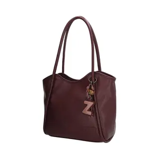 Zebra Trends Sofie Laptoptas - 15.6 Inch - Shopper - Laptopvak - Ritsvak - Bag Charm - Dames Werktas - Bordeaux Rood