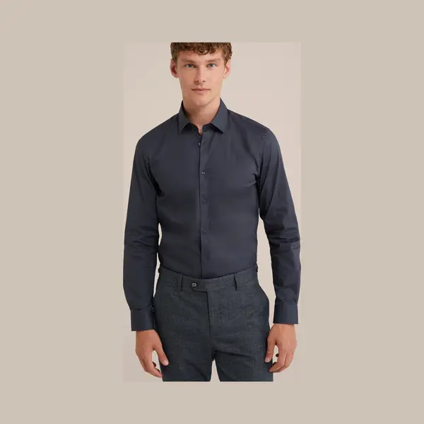 We Fashion Overhemd Antraciet thumbnail