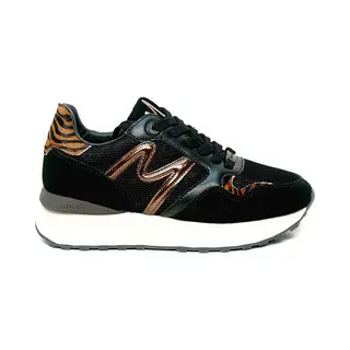Mexx Sneaker Juju Humper Dierenprint Zwart Dames - Maat 42