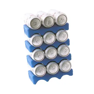 Excellent Houseware Koelelement Voor Blikjes - 4x Stuks - Blauw - 600 Gram