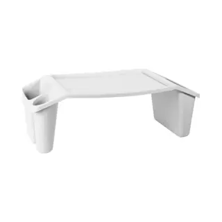 Bedtafel - Kunststof - Wit - L60 X B31 X H20 Cm - Dienblad
