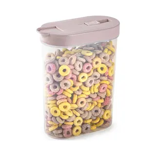Plasticforte Voedselcontainer Strooibus - Lichtroze - Inhoud 1 Liter - Kunststof - 15 X 7 X 19 Cm