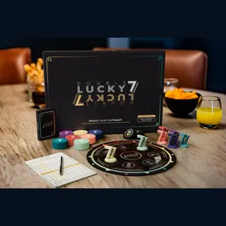 Double Lucky 7 – Lucky Wheel Editie – Nieuw Gezelschapsspel Voor Volwassenen & Families – 2 Tot 7 Spelers – Bordspel én Kaartspel In één