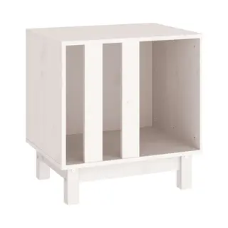 VidaXL Hondenhok 50x40x52 Cm Massief Grenenhout Wit