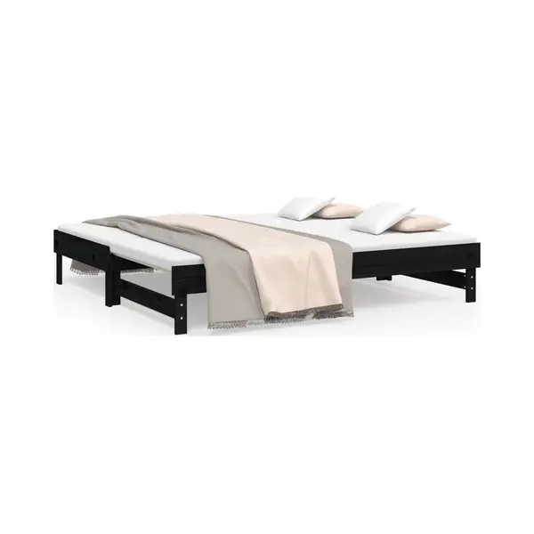 VidaXL 823398 Sofa Schlafsofa Schwarz thumbnail