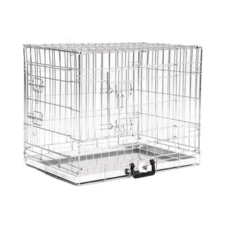 Topmast Bench Verzinkt - Bench Voor Honden - Heavy Duty - Hondenbench - Opvouwbaar - Rvs - 51 X 31 X 36 Cm