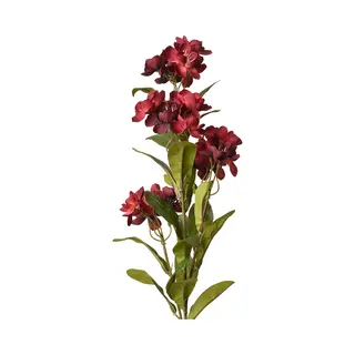 Clayre & Eef Kunstbloem - Zijden 70 Cm Rood Kunststof Kunstbloemen
