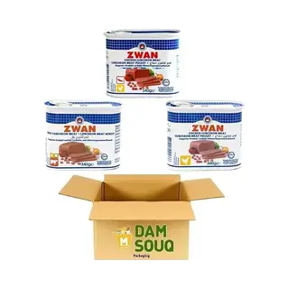 Mixpakket Zwan Ingeblikt Kip En Kip Pittig En Rund (3x 340Gr) (Halal)