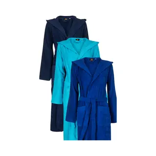 Badrock Badjas Met Capuchon - Blauwe Badjassen-kobaltblauw-xs
