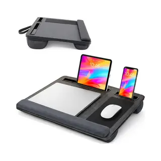 Luft Laptop Kussen Voor Op Schoot - Rechthoek - Tafel - Verstelbaar - Standaard Voor Thuiswerken - Bedtafel - Laptray En Tabletstandaard - Dienblad - Met