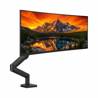 Skoov Monitor Arm Met Gasveer - Voor 13-32 Inch - Beugel Voor 1 Scherm - Monitor - Stand - Houder - Steun - Extra Stabiel - Zwart