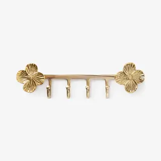 Sissy-Boy Goudkleurige Kapstokhaken Met Bloemen