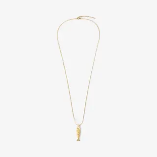 Sissy-Boy Goudkleurige Ketting Met Vis Bedel