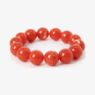 Sissy-Boy Licht Rode Resin Kralenarmband