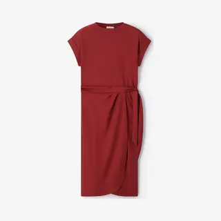 Sissy-Boy Donkerrode Jersey Jurk