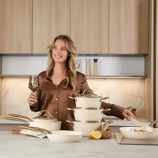 Cook & Pan Vanilla Topfset Und Pfannenset 9-teilig