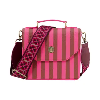 Pip Studio Frances Cross Body Bag Small Stripe Pink 19x7x17.5cm