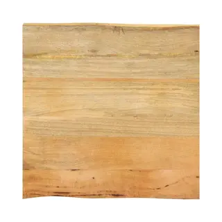 VidaXL Tischplatte, Holztischplatte Mit Baumkante, Ersatztischplatte Für Couchtisch Beistelltisch Esstisch, Holzplatte, Massivholz Mango