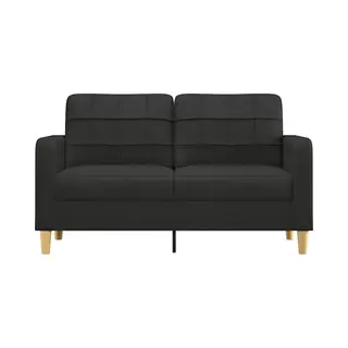 2-sitzer-sofa Schwarz 140 Cm Stoff - Vidaxl