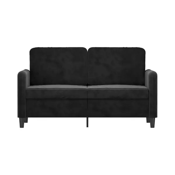 2-sitzer-sofa Schwarz 120 Cm Samt Vidaxl thumbnail