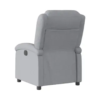 VidaXL Relaxfauteuil Lichtgrijze Stof