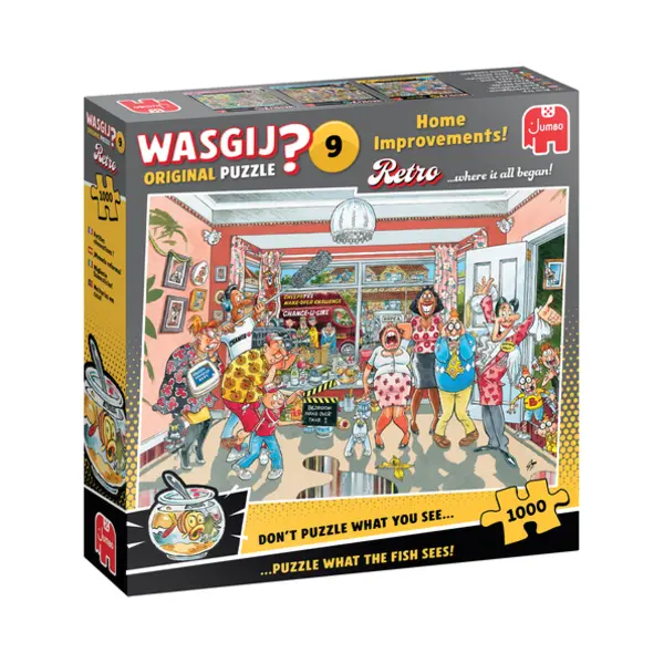 Jumbo Wasgij Retro Original 9 - Home Improvements! (1000 pieces) thumbnail