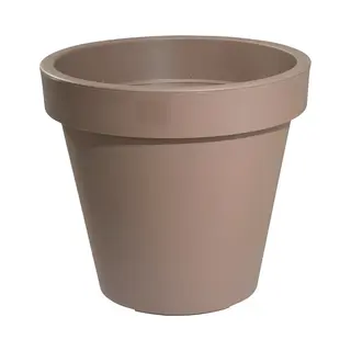 Pro Garden Bloempot - Mokka Bruin - Rond - D50 Cm - Kunststof - Plantenpot - Tuin Buiten