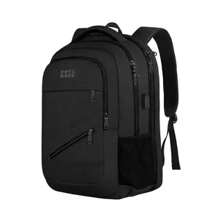 Trvlmore 28L Rugzak - Rugtas Met 15, 6 Inch Laptopvak - Schooltas - Spatwaterdicht - Heren En Dames - Jongens En Meisjes - Zwart