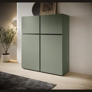 Meubella - Dressoir Cainan - Groen - 119 Cm - Hoog